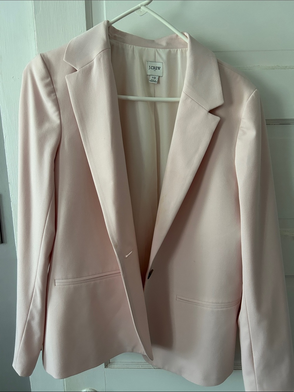 J. Crew Pale Pink Women's Tailored Blazer